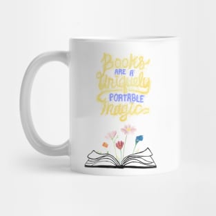 Books are unique portable magic - purple Mug